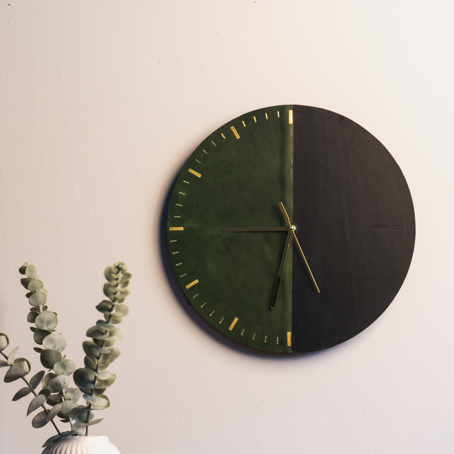 Green Noir Wall Clock