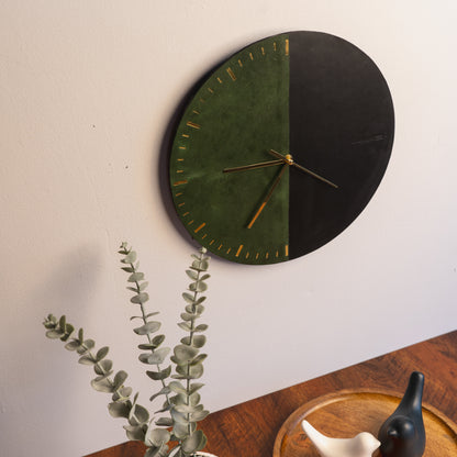 Green Noir Wall Clock