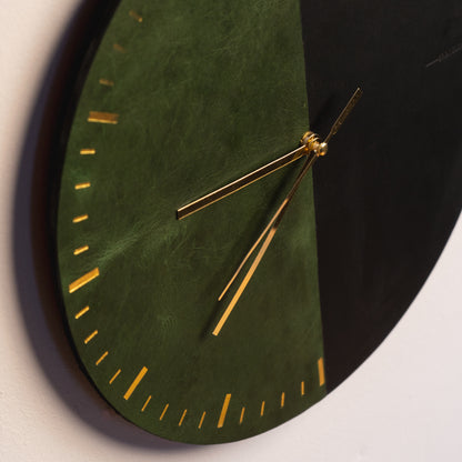 Green Noir Wall Clock