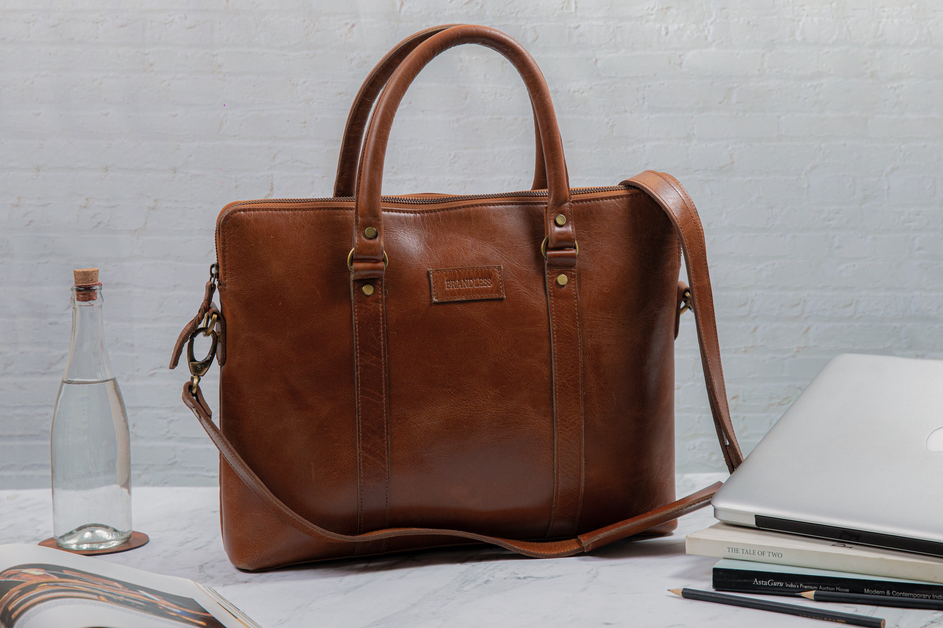 Elemental Laptop Bag- Tan Leather – Brandless