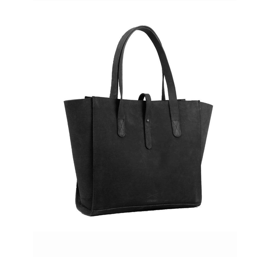 All Day Tote Bag Dark Green Leather  Brandless